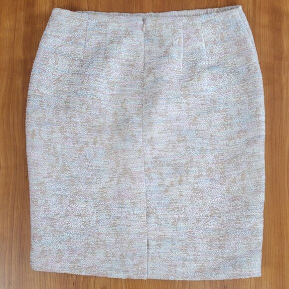 NWT Ann Taylor Factory Multicolor Pastel Textured Pencil Skirt - 4P - Picture 2 of 9